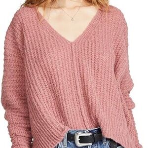 Free People Moonbeam pink alpaca sweater